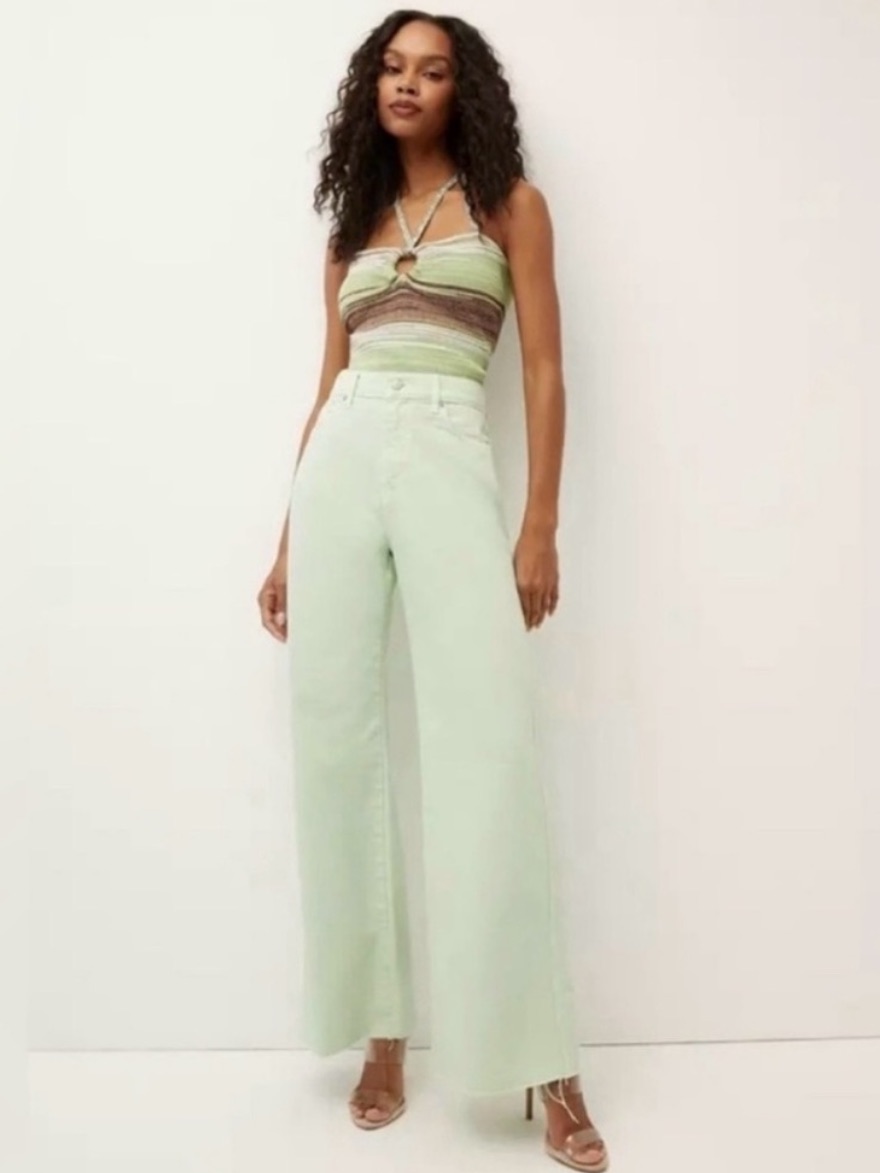 Veronica Beard Mint Green Jeans